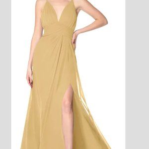 AZAZIE Maren Allure Bridesmaid dress- GOLD